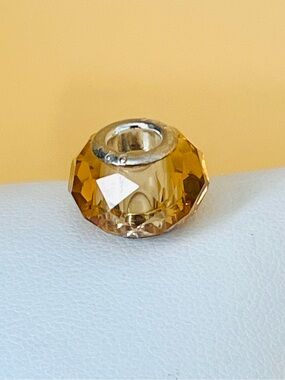 Silver .925 yellow Bracelet charm